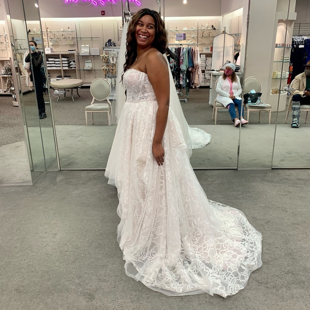 Stencil Sequin Lightweight Ball Gown Wedding Dress
